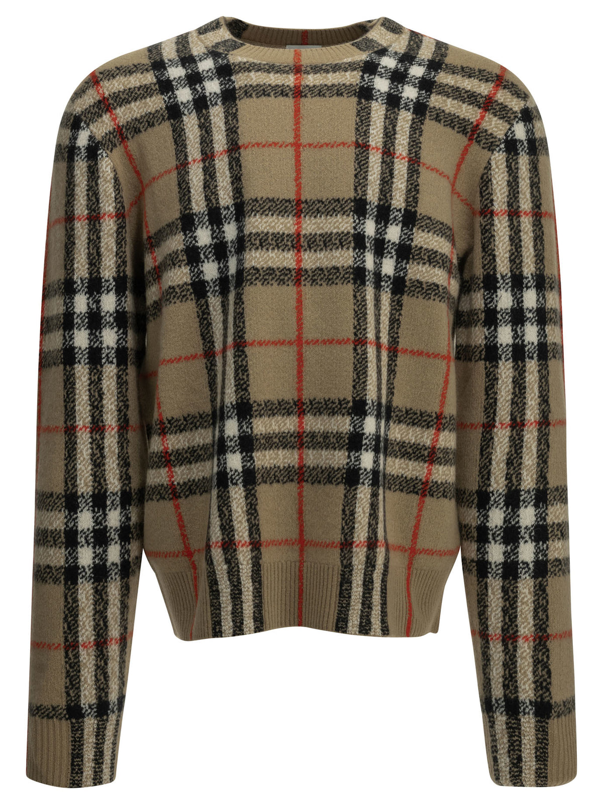 "Check" Crew-Neck Sweater Knitwear