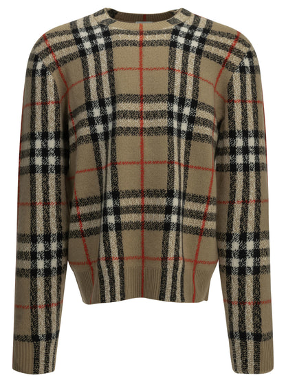 "Check" Crew-Neck Sweater Knitwear