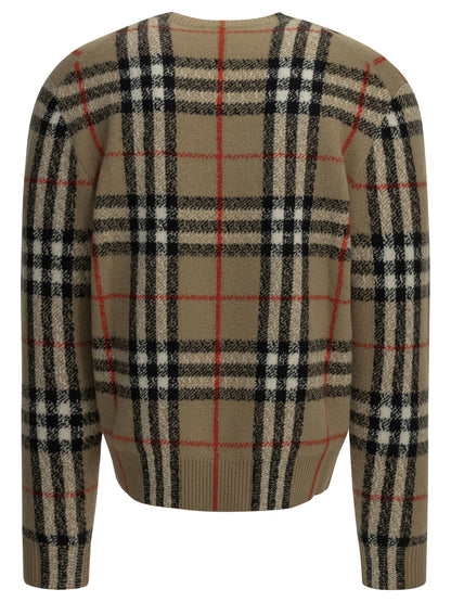 "Check" Crew-Neck Sweater Knitwear