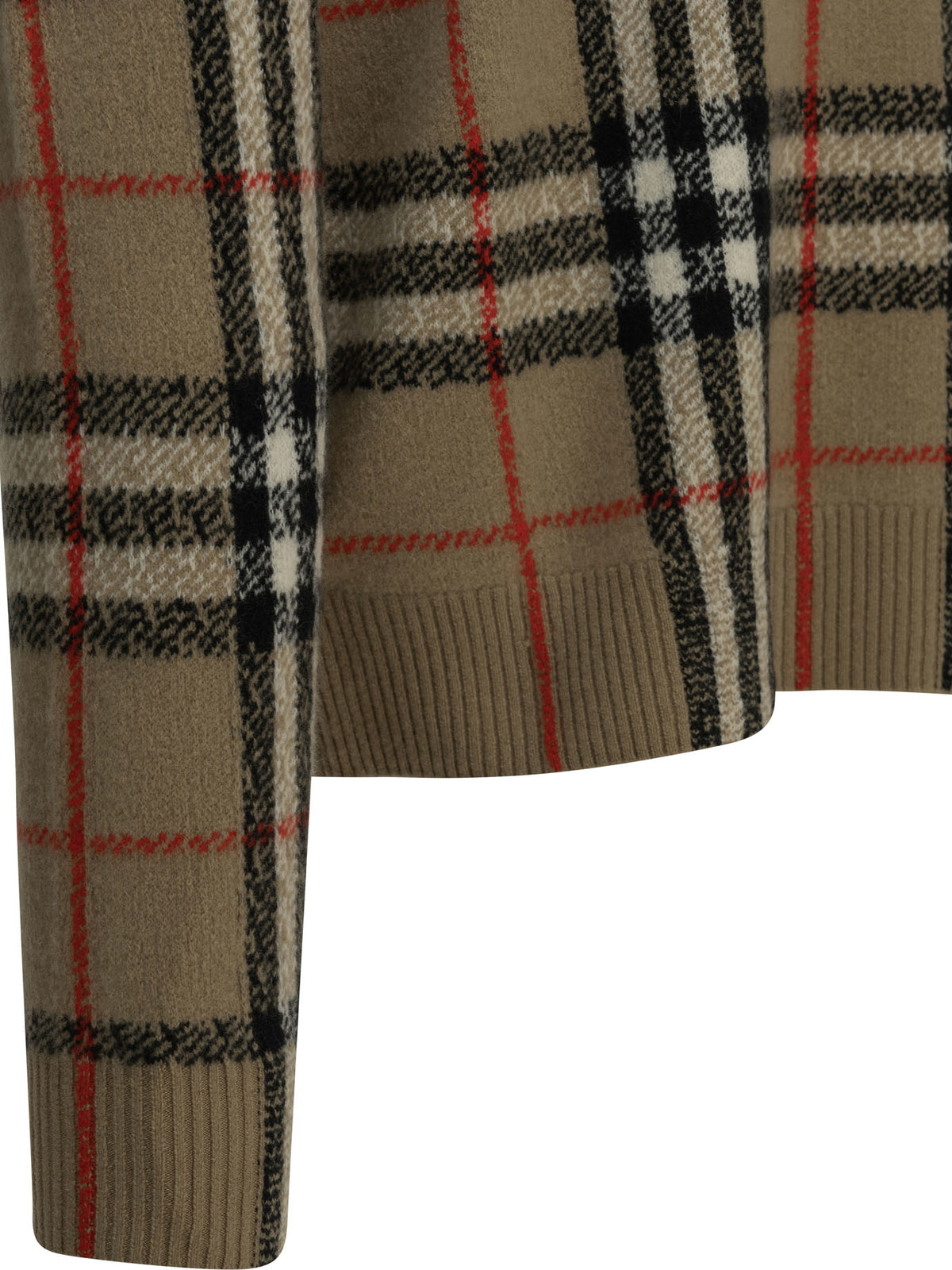 "Check" Crew-Neck Sweater Knitwear