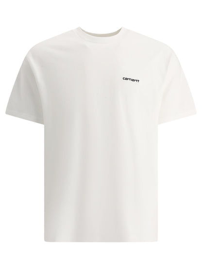 "Script Embroidery" Crew-Neck T-Shirt T-shirts