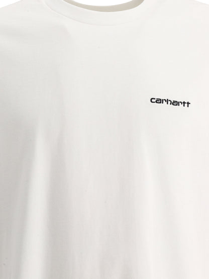 "Script Embroidery" Crew-Neck T-Shirt T-shirts