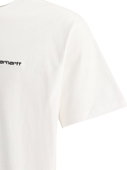 "Script Embroidery" Crew-Neck T-Shirt T-shirts