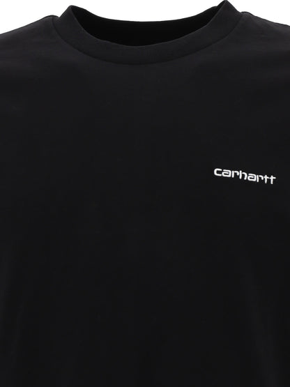 "Script Embroidery" Crew-Neck T-Shirt T-shirts