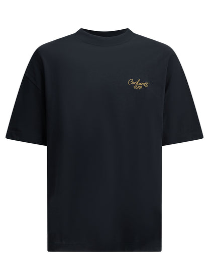 "Signature Script" Crew-Neck T-Shirt T-shirts