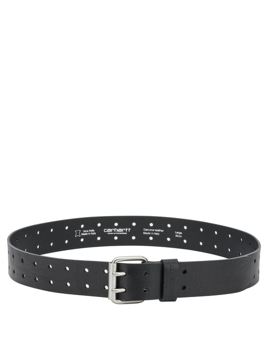 "Double Script" Leather Belt Belts