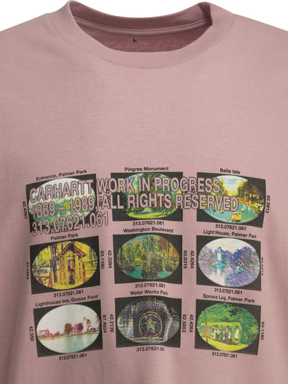 "Coordinates" crew-neck T-shirt T-shirts