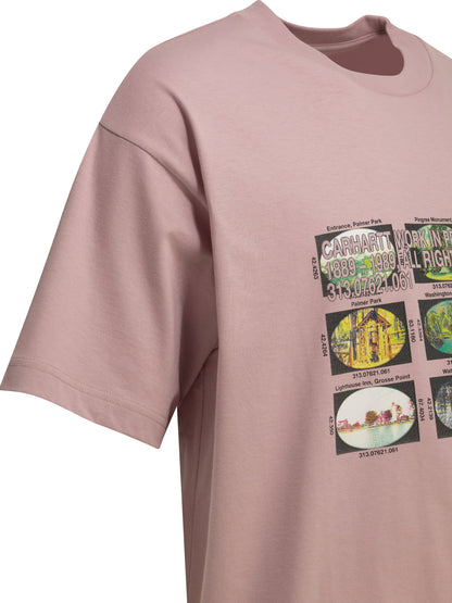 "Coordinates" crew-neck T-shirt T-shirts
