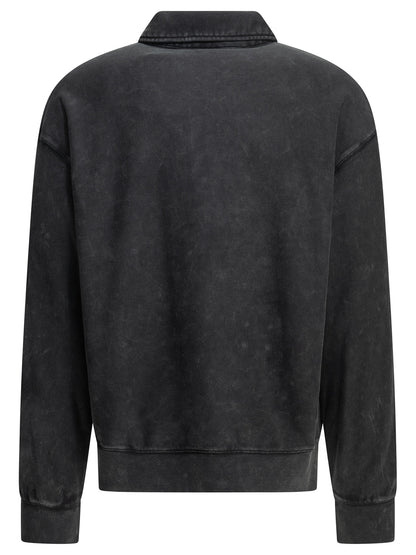"Lambert" Polo-Collar Sweatshirt Sweatshirts