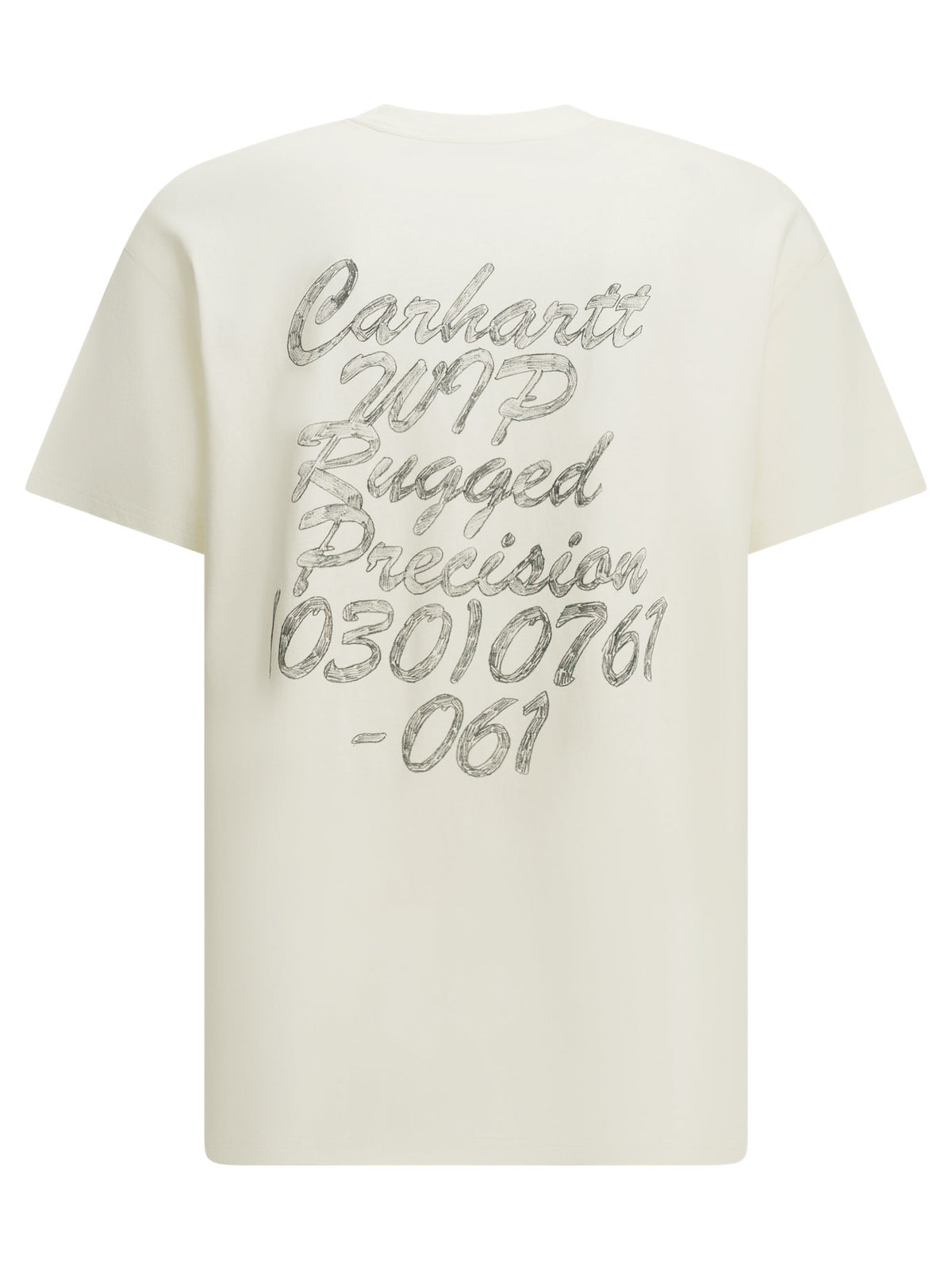 "Hatching Script" Crew-Neck T-Shirt T-shirts