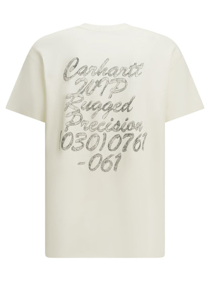 "Hatching Script" Crew-Neck T-Shirt T-shirts