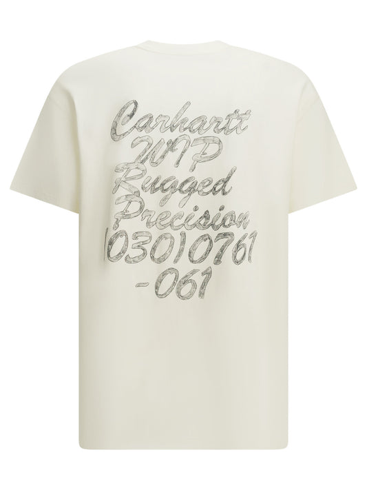 "Hatching Script" Crew-Neck T-Shirt T-shirts