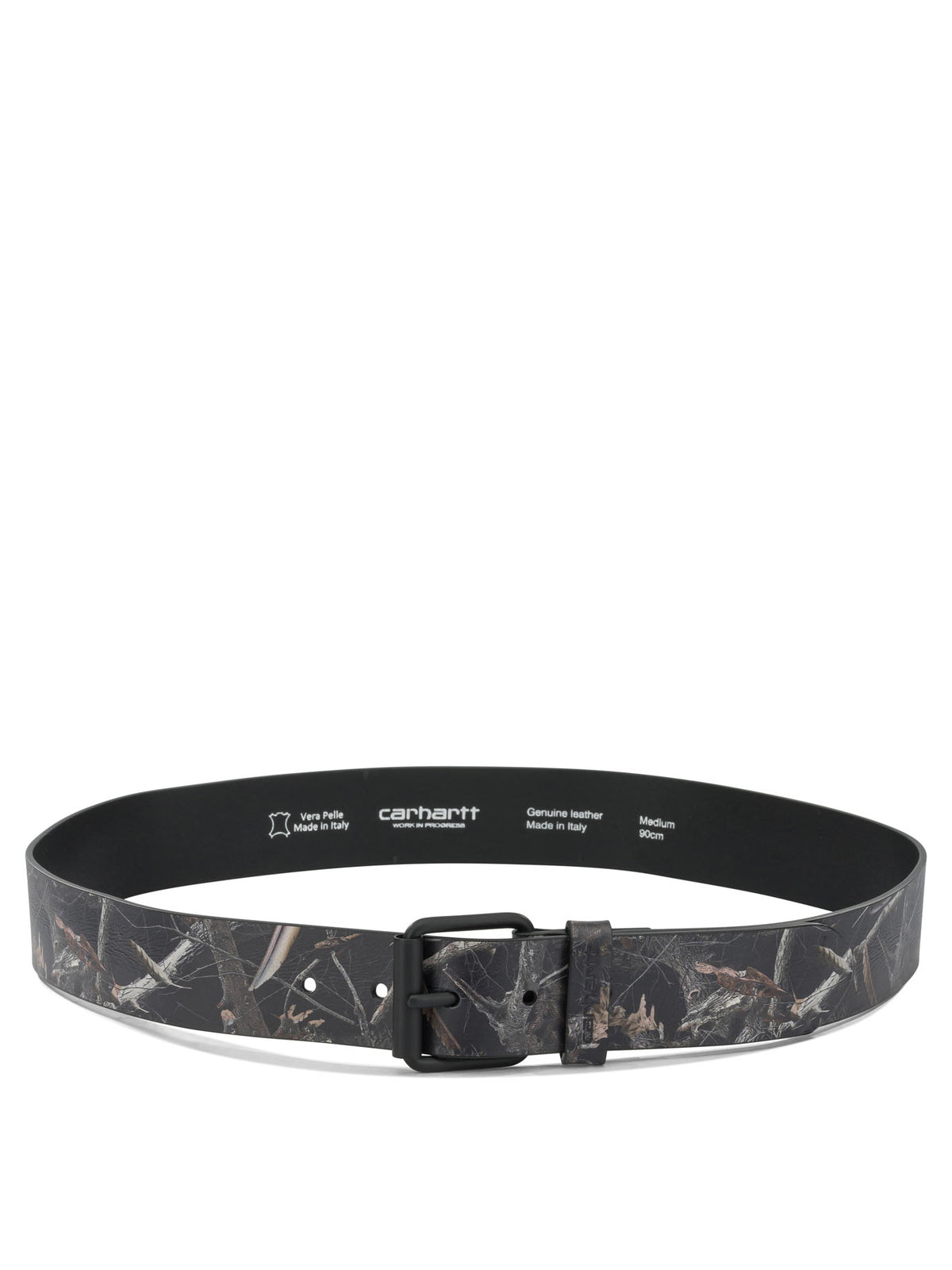 "Camo Feather Tree" Leather Belt Belts