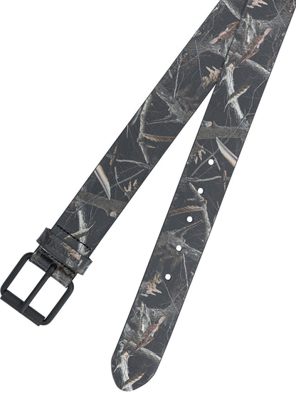 "Camo Feather Tree" Leather Belt Belts