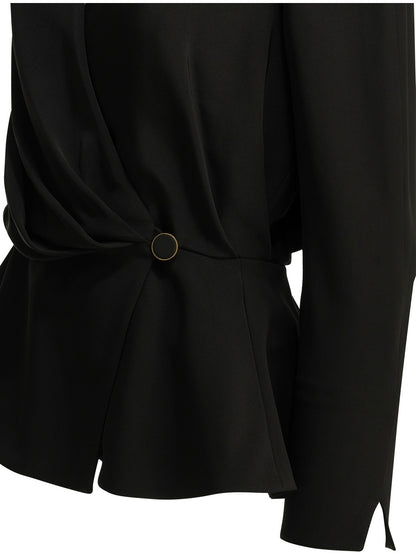 Casual draped top Tops