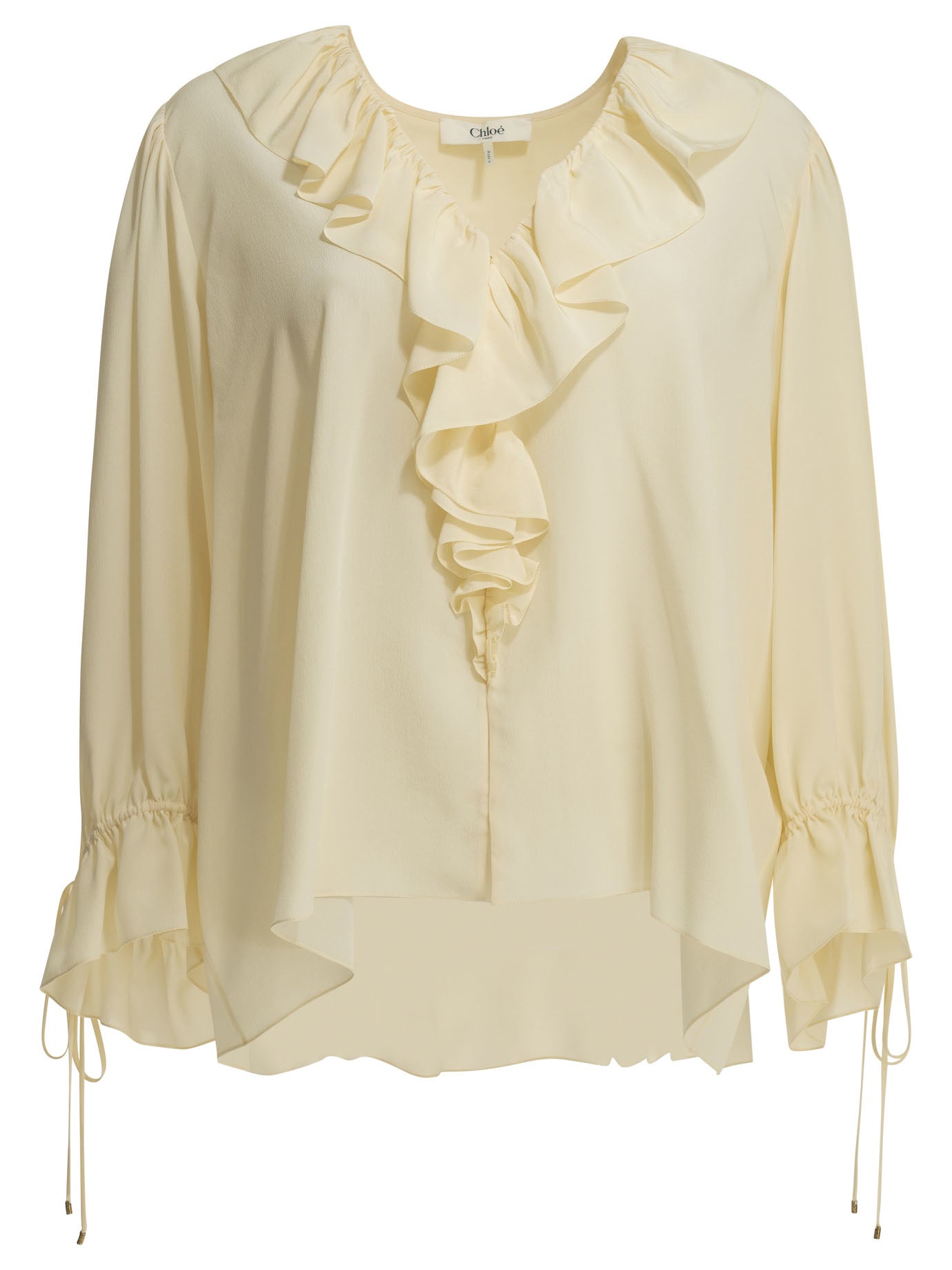 Silk blouse with ruffles Shirts