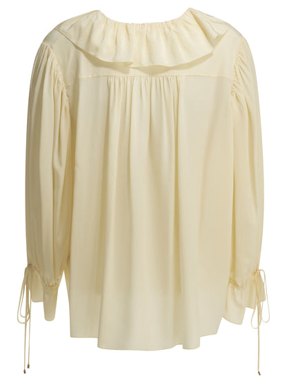 Silk blouse with ruffles Shirts