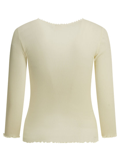 Fitted top made of cotton and silk jersey Tops