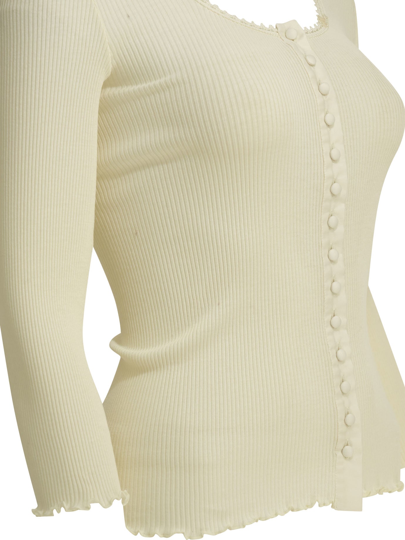 Fitted top made of cotton and silk jersey Tops