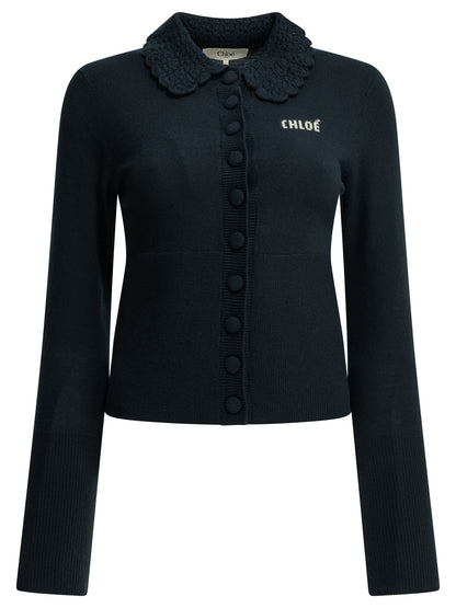 Polo Sweater with Logo Knitwear