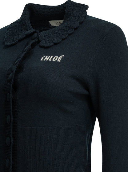 Polo Sweater with Logo Knitwear