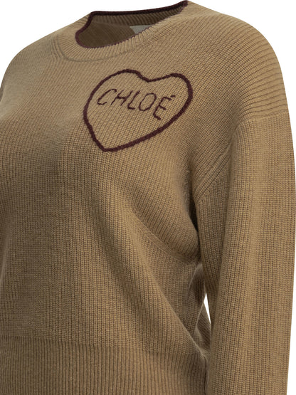 Crew-neck sweater made of wool and cashmere Knitwear