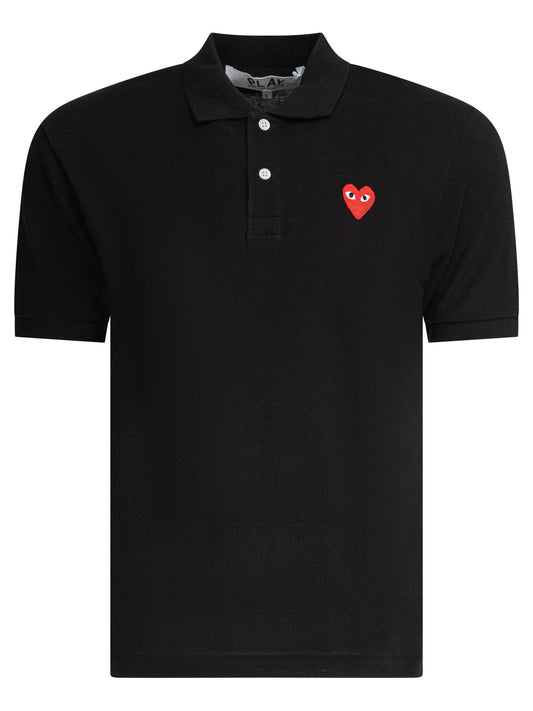 "Red Emblem" Button-Down Polo Shirt Polo shirts
