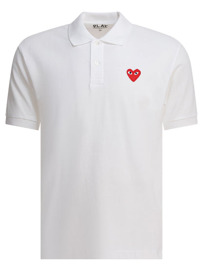 "Red Emblem" Button-Down Polo Shirt Polo shirts