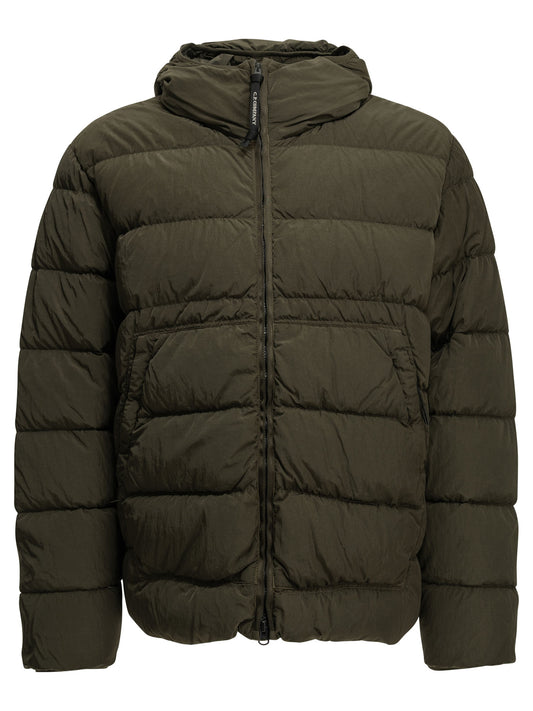 "Chrome-R Goggle" Short Down Jacket Jackets and Coats