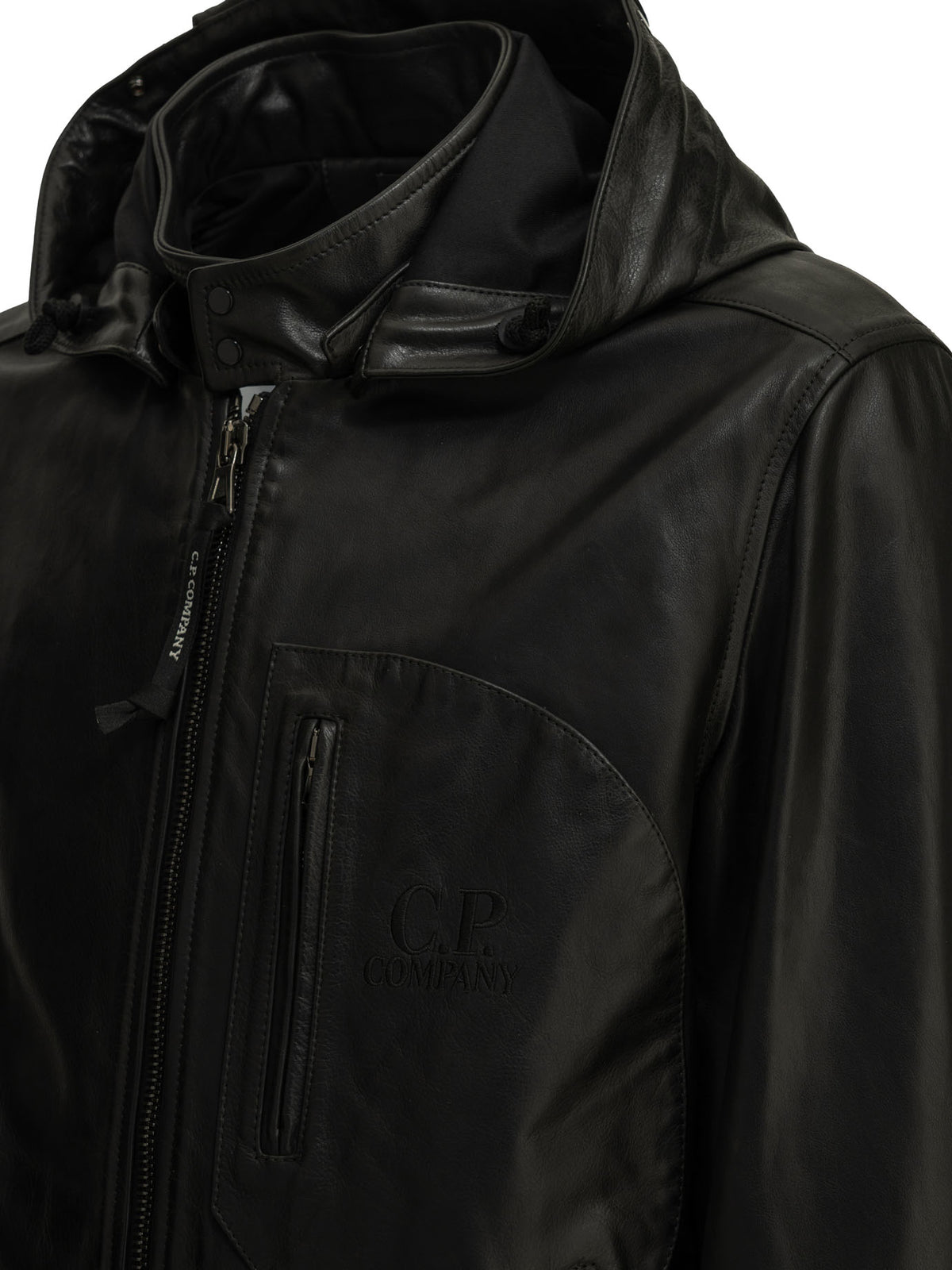 "Goggle" Leather Jacket Jackets and Coats