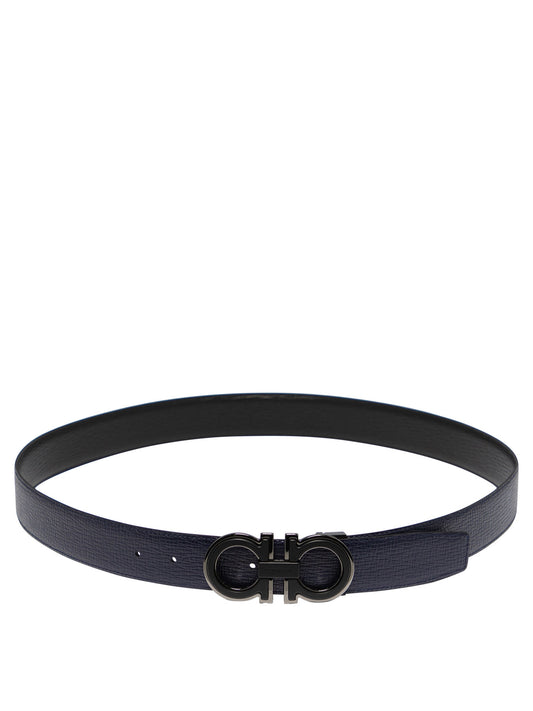 "Gancini" Leather belt Belts