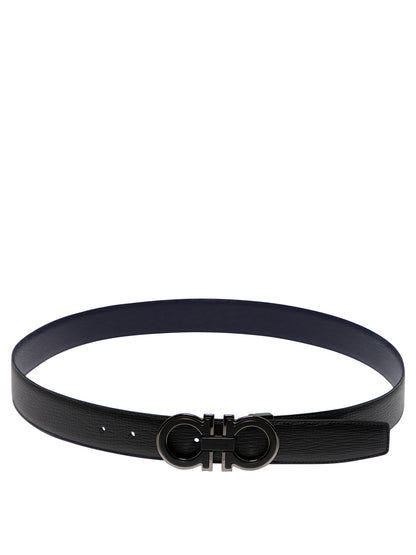 "Gancini" Leather belt Belts