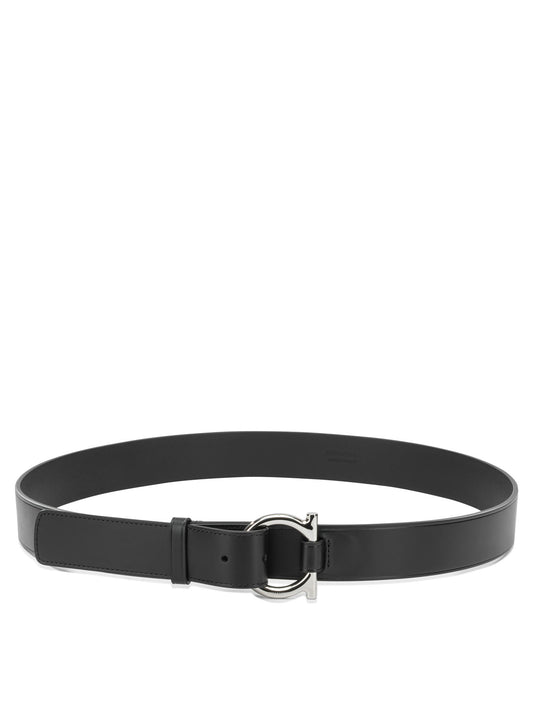 "Gancini" Leather belt Belts