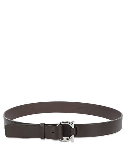 "Gancini" Leather belt Belts