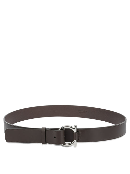 "Gancini" Leather belt Belts