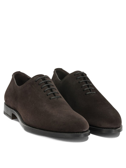Suede leather Oxford Lace-Up shoes