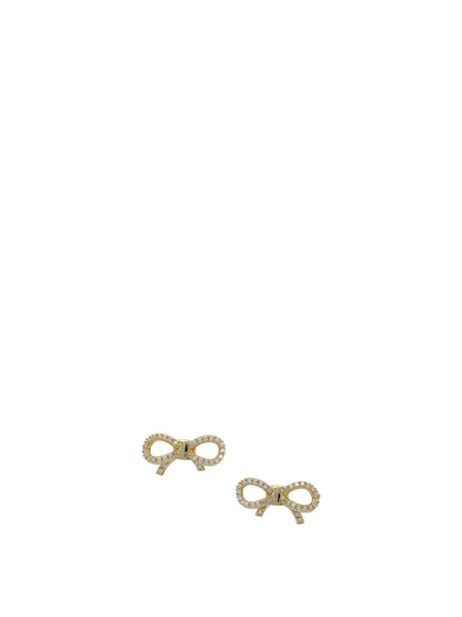 Bow earrings with rhinestones Jewels