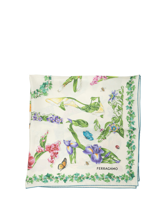 "Eden Shoes" silk scarf Sciarpe & Foulard