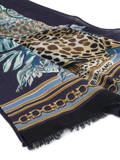 "Felini" Fringed Scarf Sciarpe & Foulard