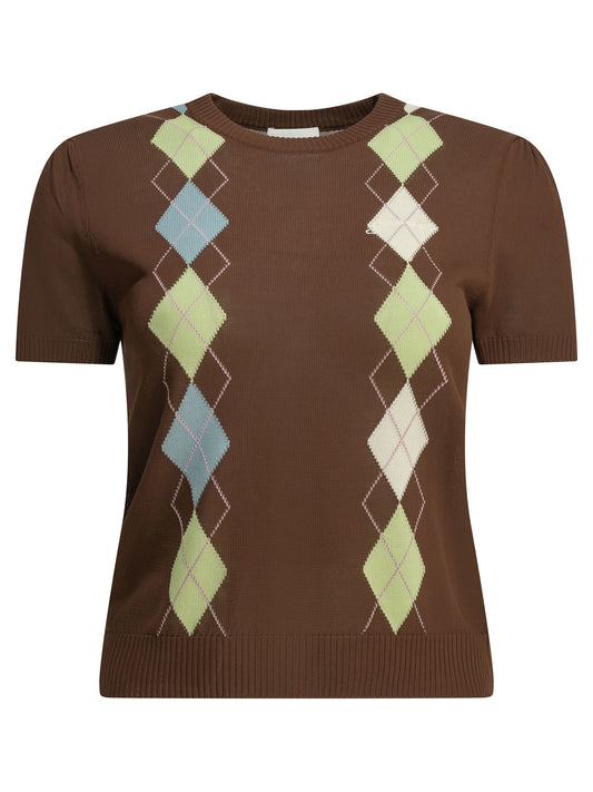 "Argyle" crewneck sweater Knitwear