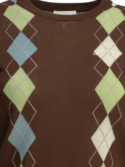 "Argyle" crewneck sweater Knitwear