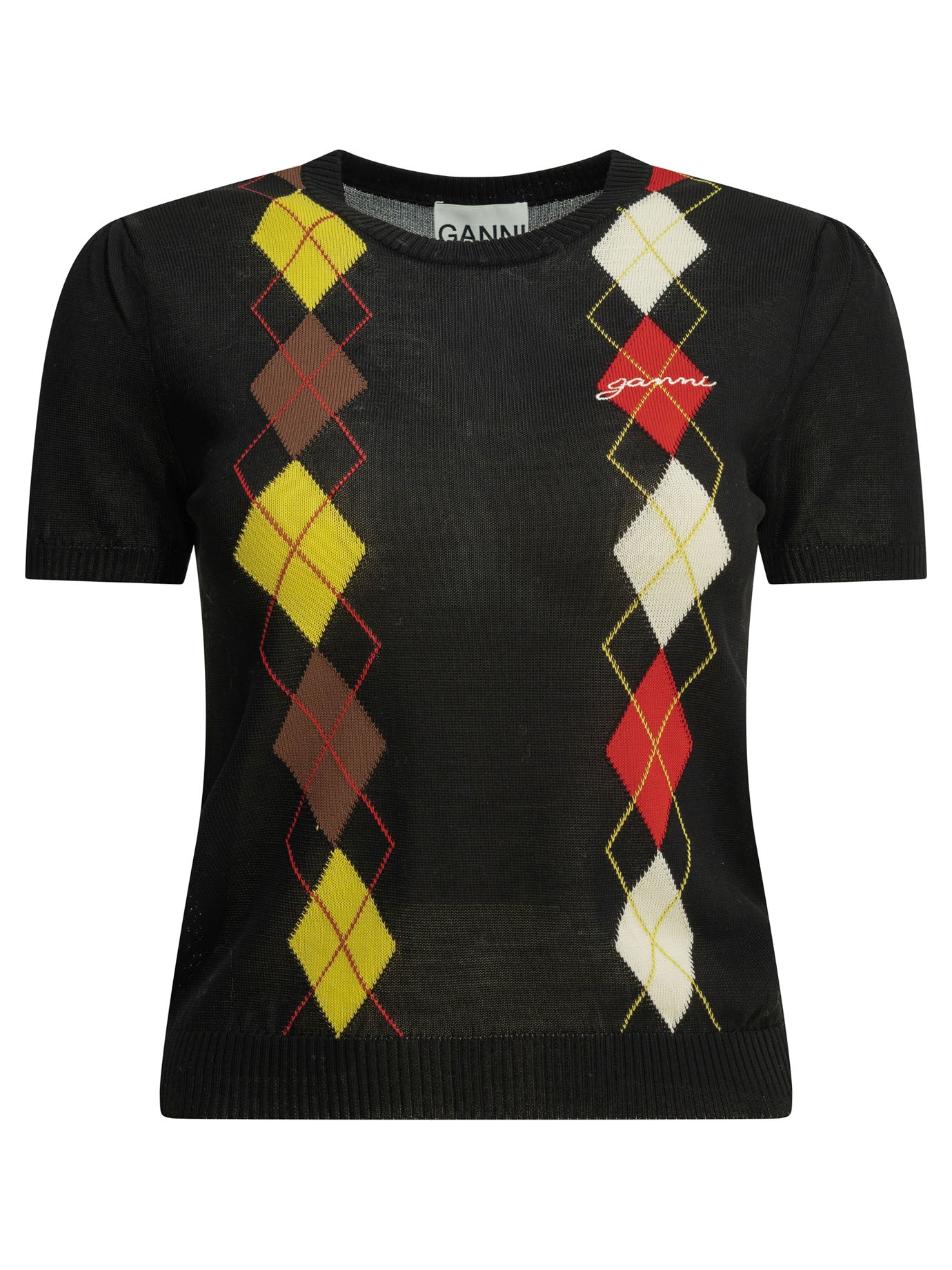 "Argyle" crewneck sweater Knitwear