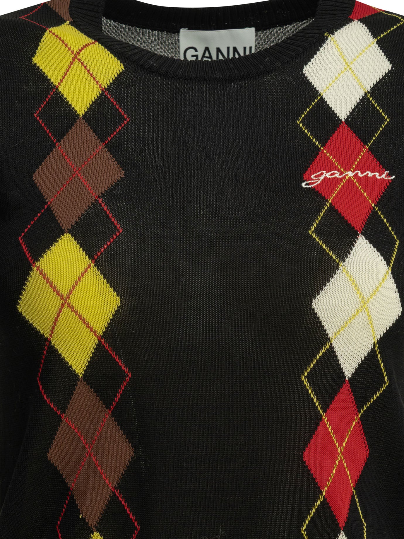 "Argyle" crewneck sweater Knitwear