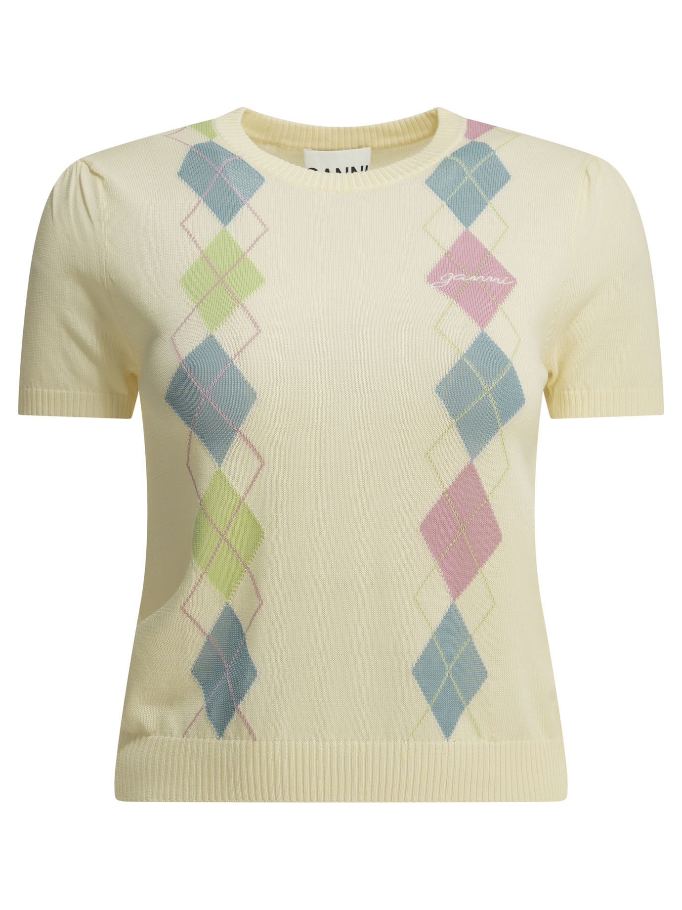 "Argyle" crewneck sweater Knitwear