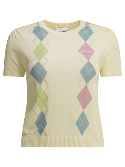 "Argyle" crewneck sweater Knitwear