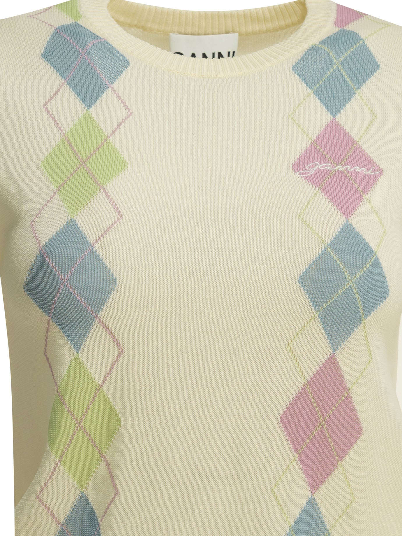 "Argyle" crewneck sweater Knitwear