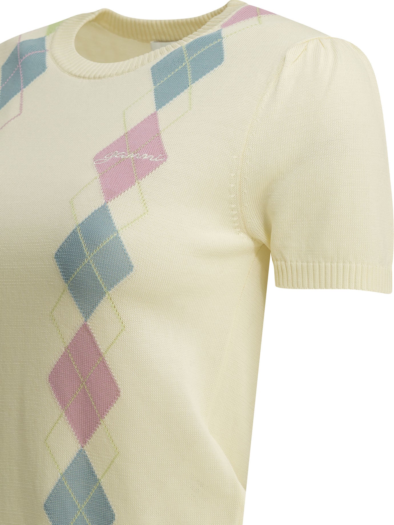 "Argyle" crewneck sweater Knitwear