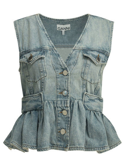Denim vest Tops