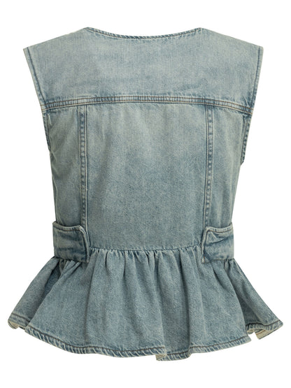 Denim vest Tops