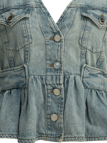 Denim vest Tops